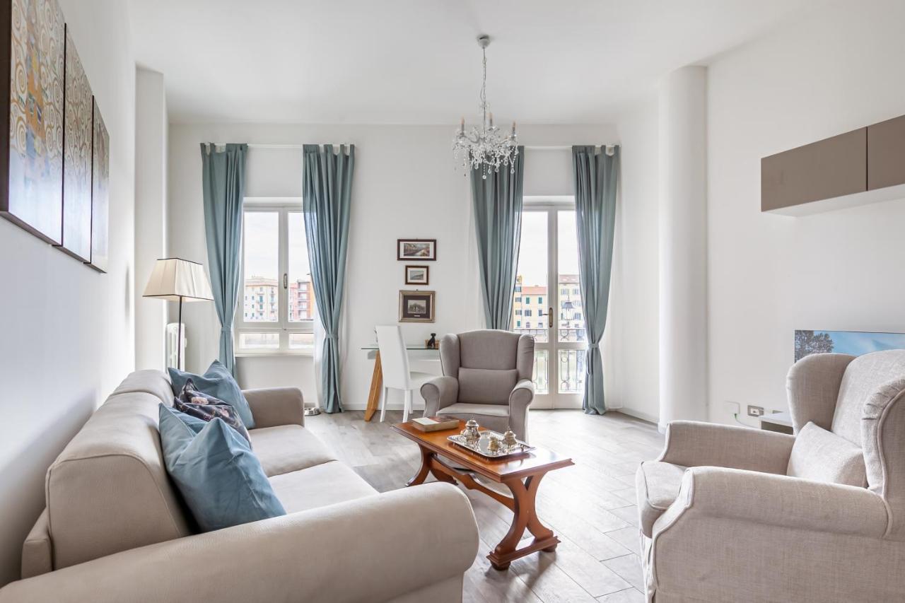Lungarno Elegant Apartment With Panoramic Balcony Пиза Екстериор снимка